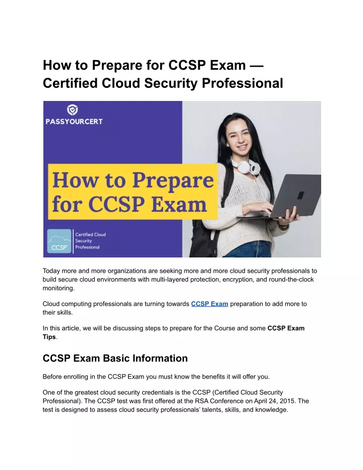 CCSP Test Pdf