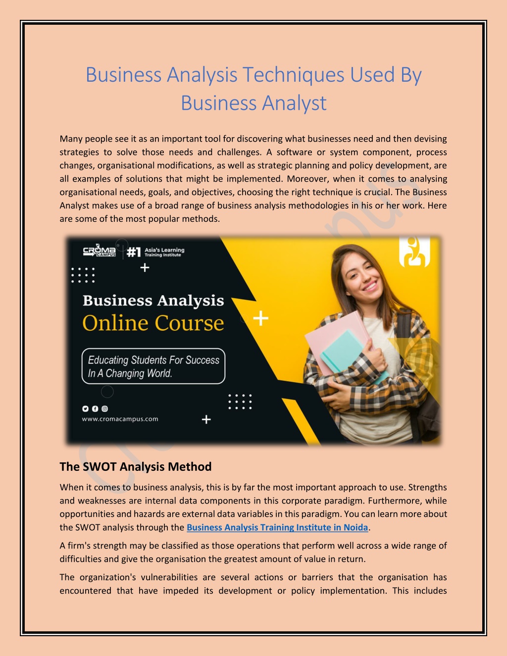 Ppt Business Analysis Techniques Used By Business Analyst Powerpoint Presentation Id11132035 9919