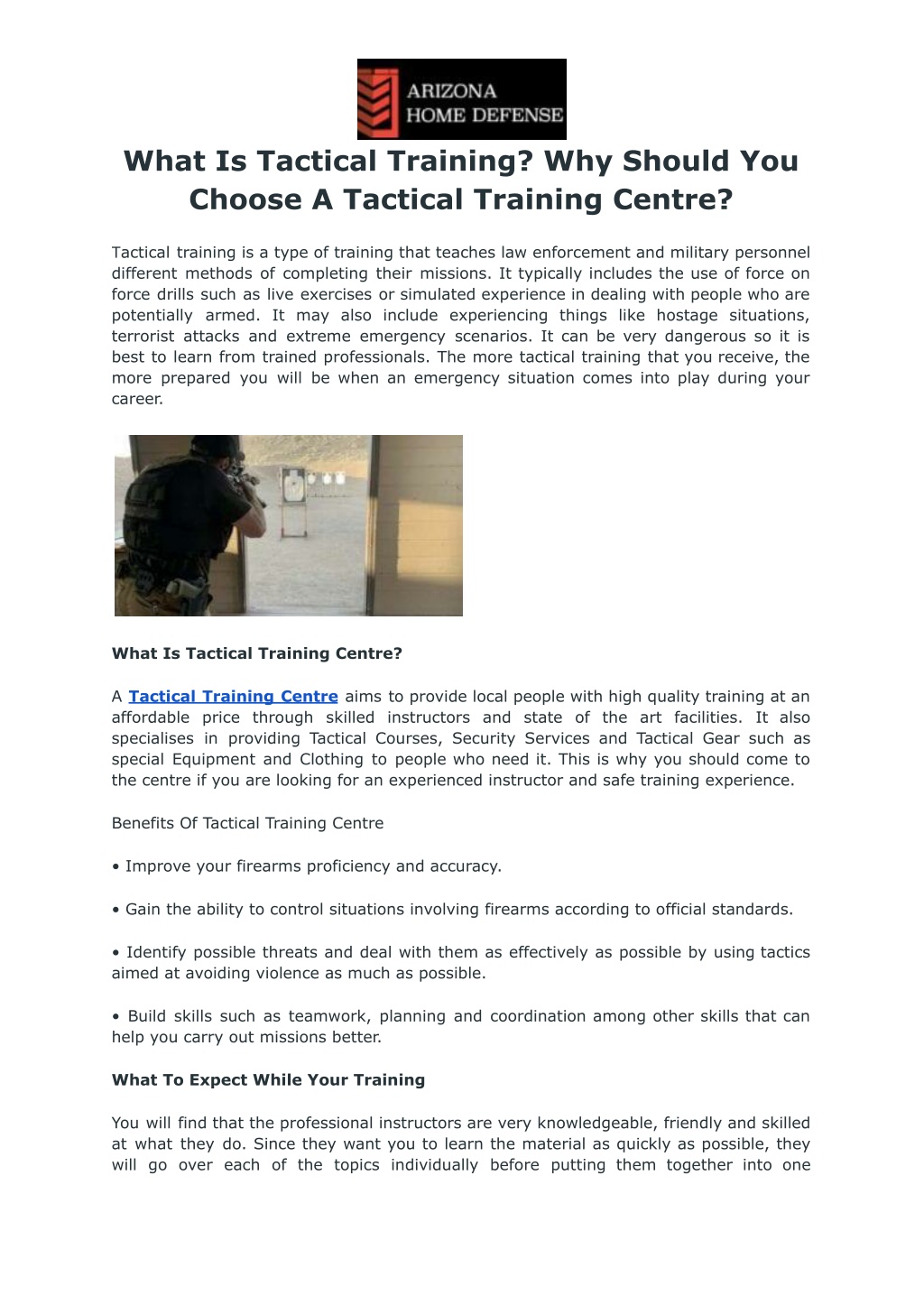 PPT - Benefits Of Taking Tactical Training Courses PowerPoint ...