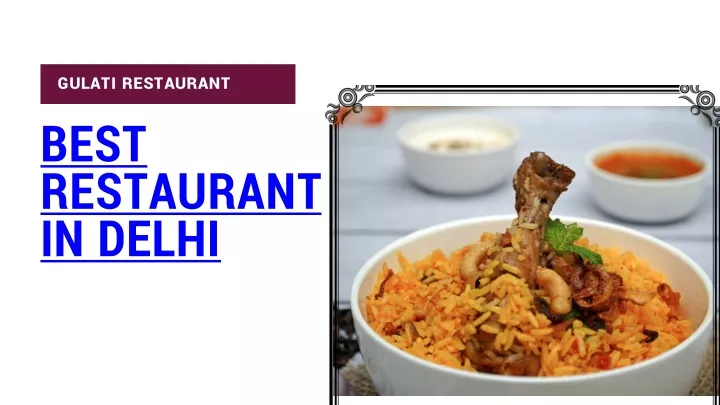 PPT - gulati restaurant-best restaurant in delhi PowerPoint ...