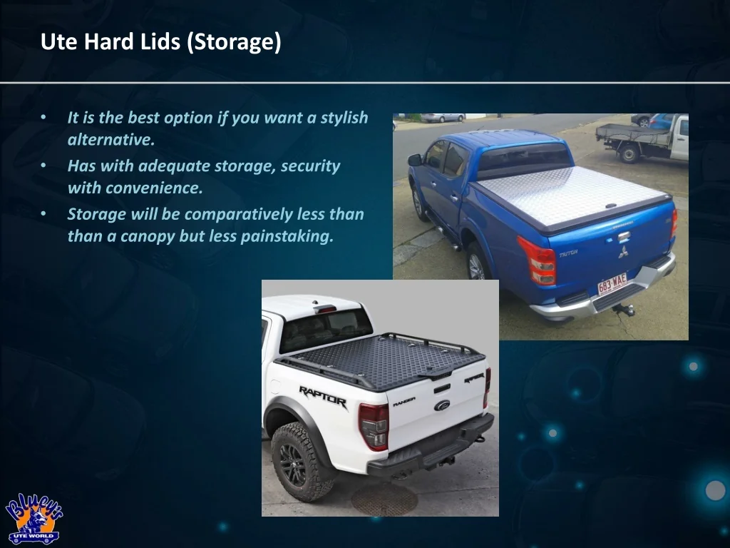 PPT Ute Hard Lids, Soft Tonneau Covers, Ute Roll Tops Which is best