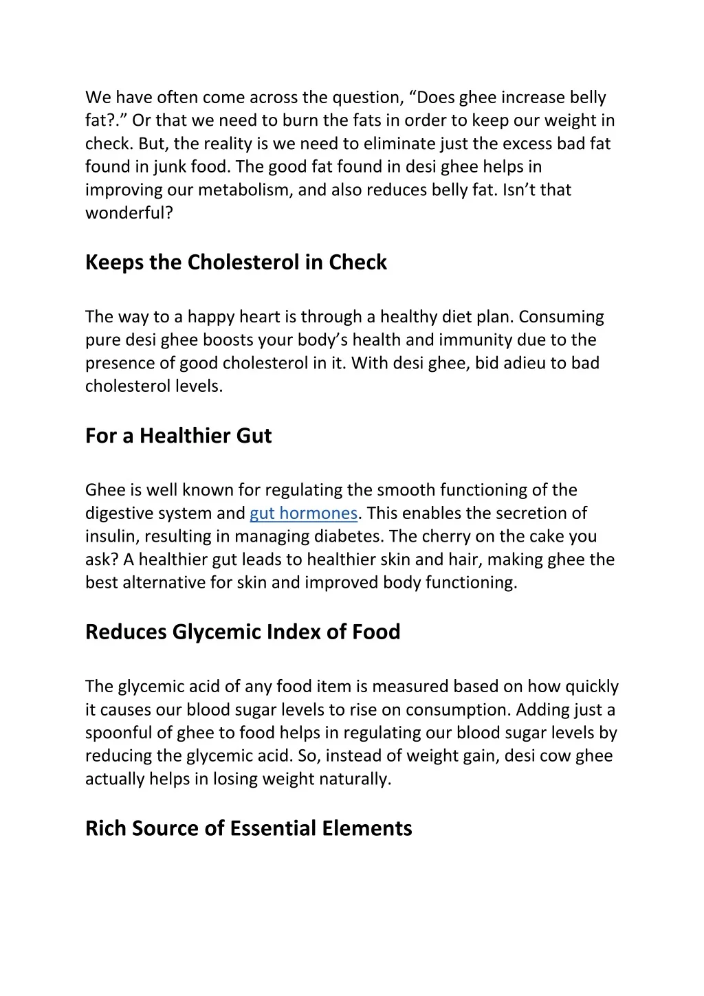 PPT Desi Cow Ghee Benefits for Diabetes and Weight Loss PowerPoint