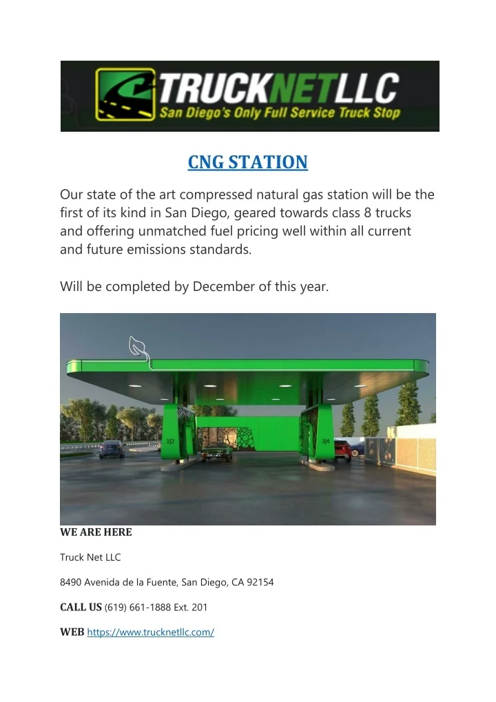 PPT CNG STATION Truck Net LLC PowerPoint Presentation, free download