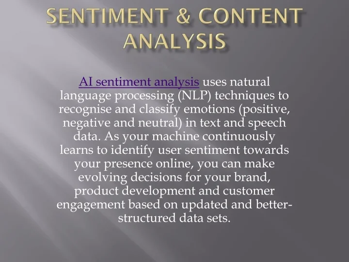 DIFFERENCE BETWEEN CONTENT ANALYSIS AND SENTIMENT ANALYSIS visual data 8