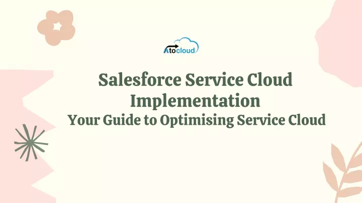 salesforce service cloud presentation ppt