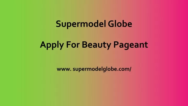 Pageant powerpoint template free printable templates