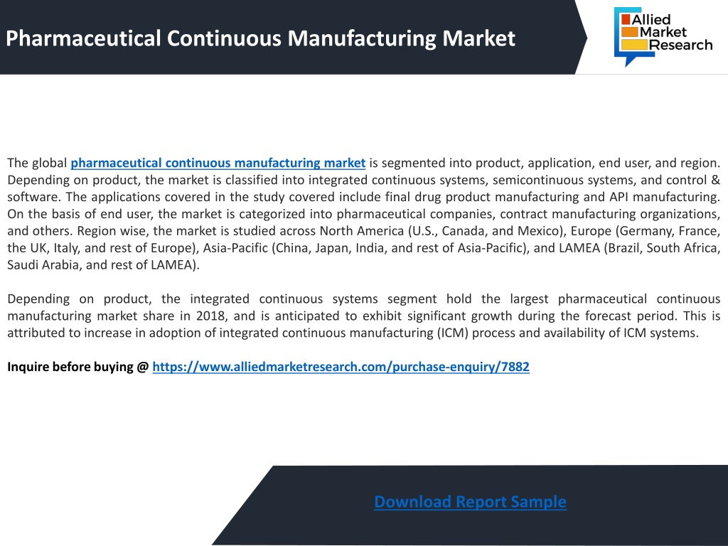 PPT - Pharmaceutical Continuous Manufacturing Market PowerPoint ...