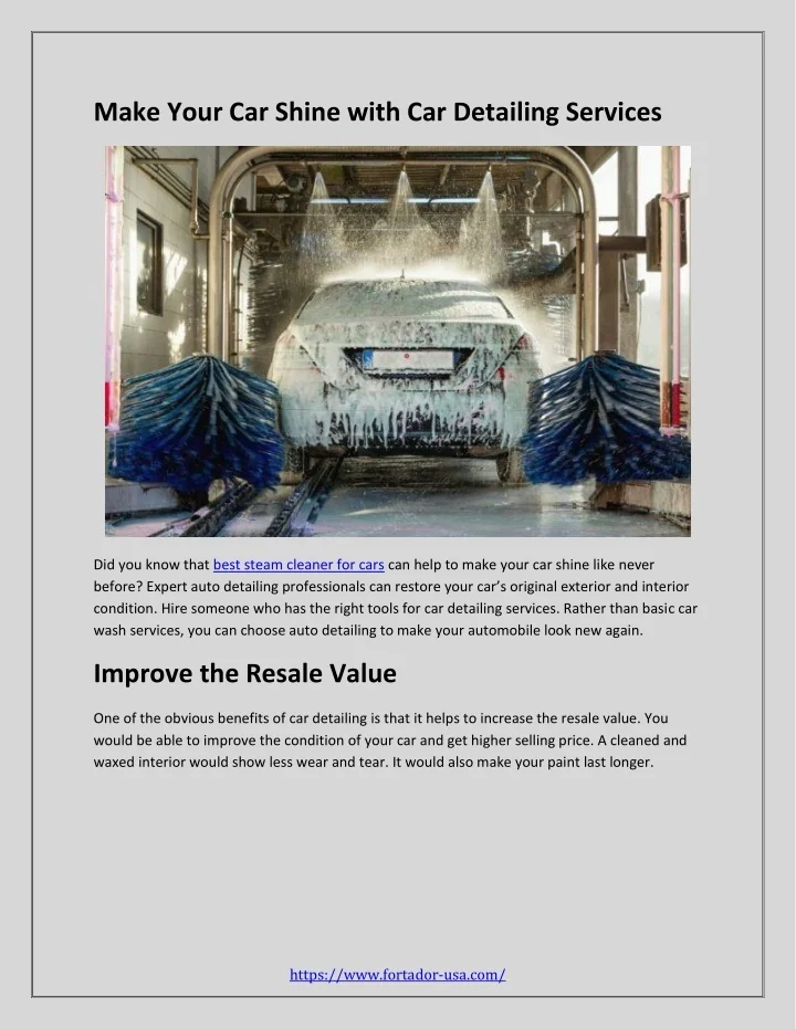 PPT Best Car Wash With Steam Cleaner Near Me PowerPoint Presentation