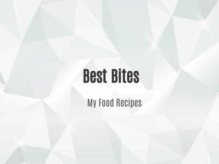 PPT BEST BITES PowerPoint Presentation, free download ID11148108