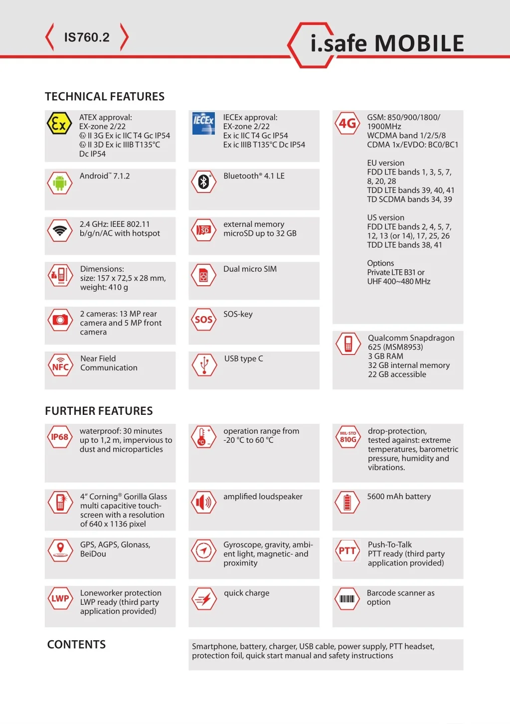 PPT - IS760.2 / Smartphone / NFC / ATEX Zone 2/22 / 4.7“ / Camera ...