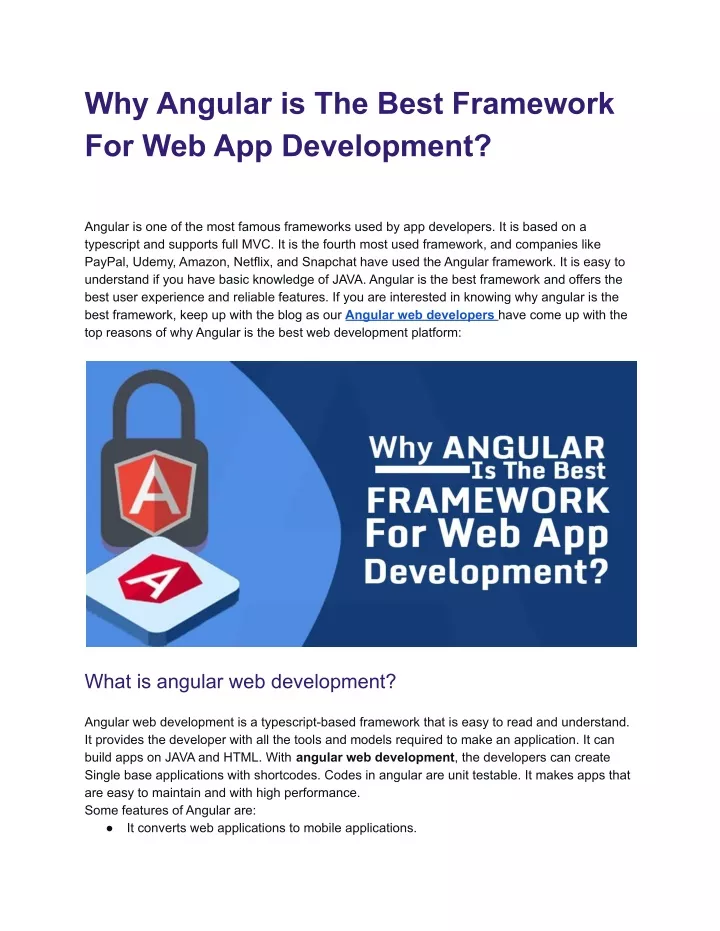 PPT - Why Angular Is The Best Framework For Web App Development_.docx ...