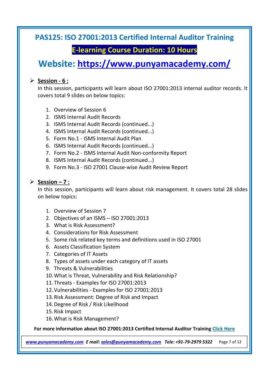 PPT ISO 27001 Internal Auditor Training PowerPoint Presentation, free