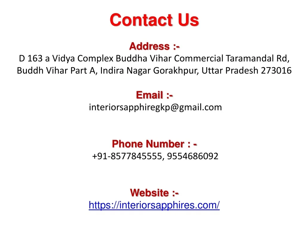 PPT Best Architects Interior Designers in Gorakhpur PowerPoint