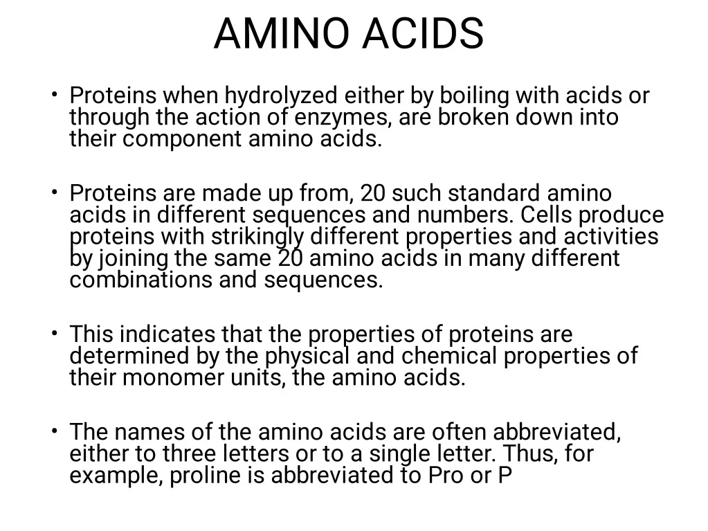 PPT PROTEINS AND AMINO ACIDS PowerPoint Presentation, free download
