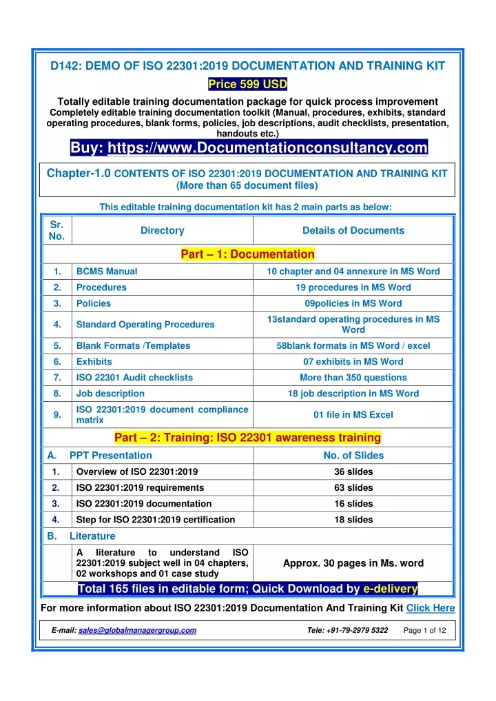 PPT - ISO 22301 Audit Checklist - Documents PowerPoint Presentation ...