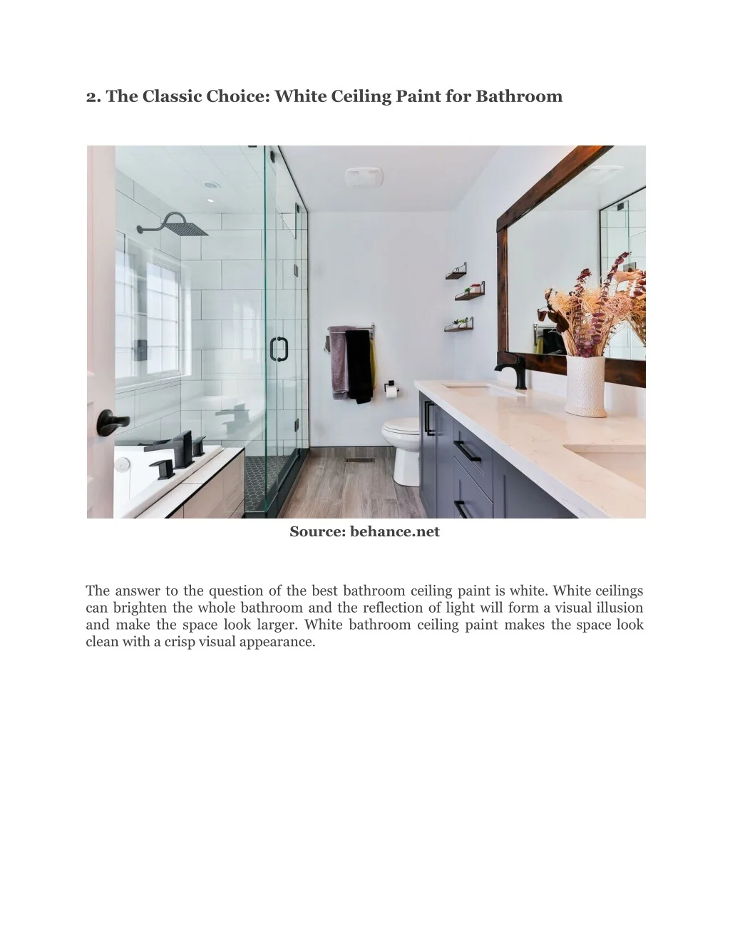 PPT 20 Bathroom Ceiling Paint Ideas to Spruce Up Bathroom PowerPoint