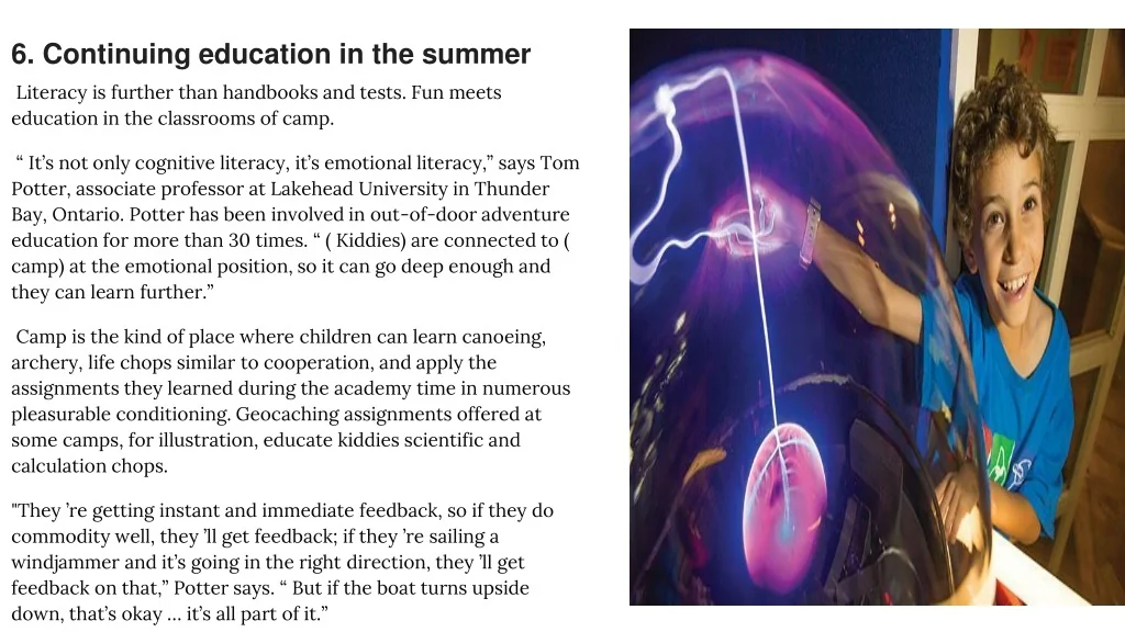 PPT - Benefits of summer camp PowerPoint Presentation, free download ...