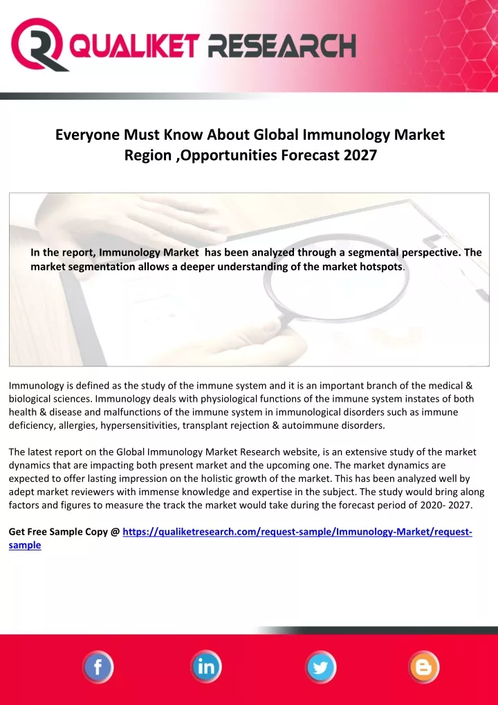 PPT Immunology Market PowerPoint Presentation Free Download ID 11154797