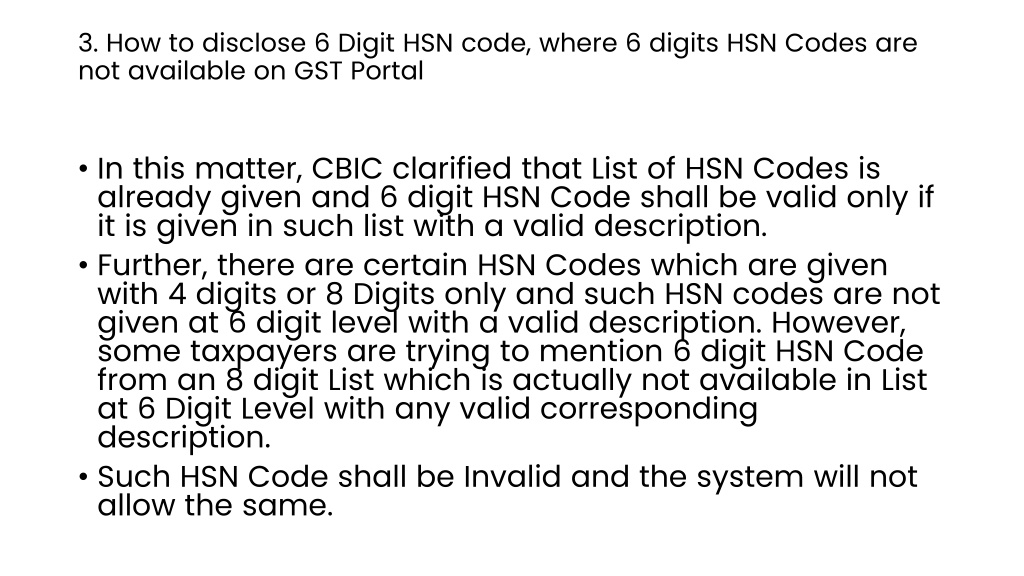 PPT Compulsory mention of 4 digit HSN code on (1) PowerPoint