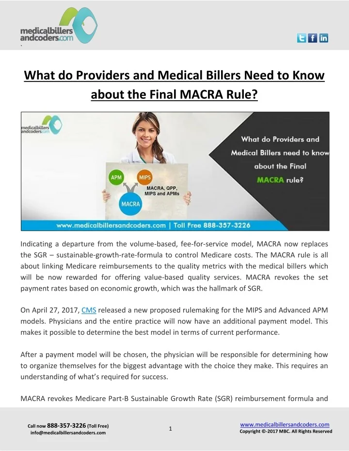 PPT What do Providers and Medical Billers Need to Know about the