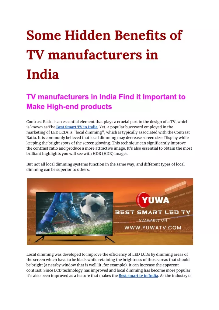 ppt-some-hidden-benefits-of-tv-manufacturers-in-india-powerpoint