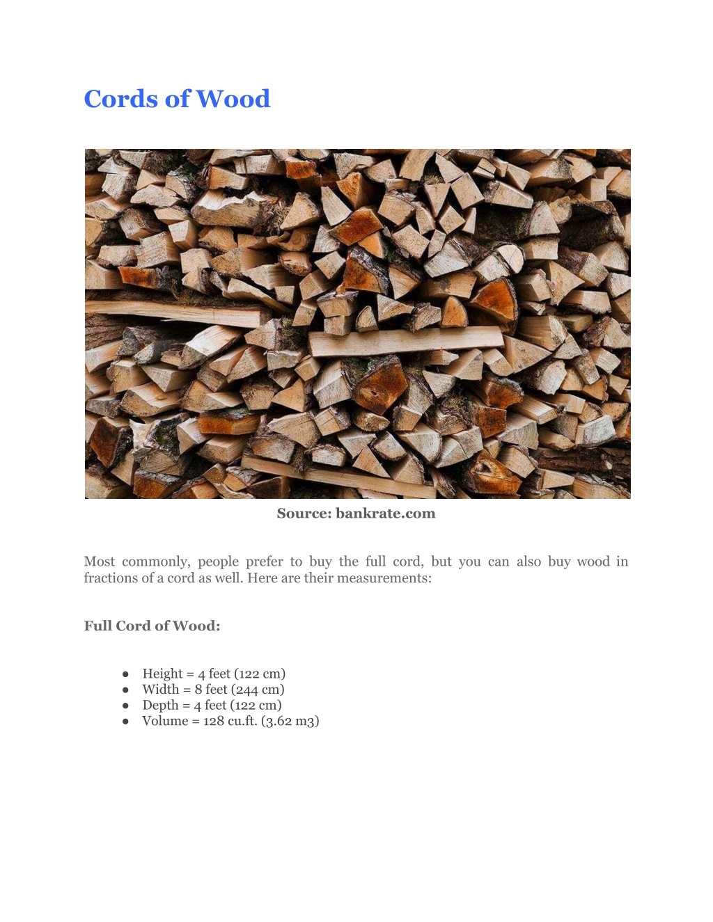 PPT - How Much is a Cord of Wood_ Firewood Size, Cost, & Types ...