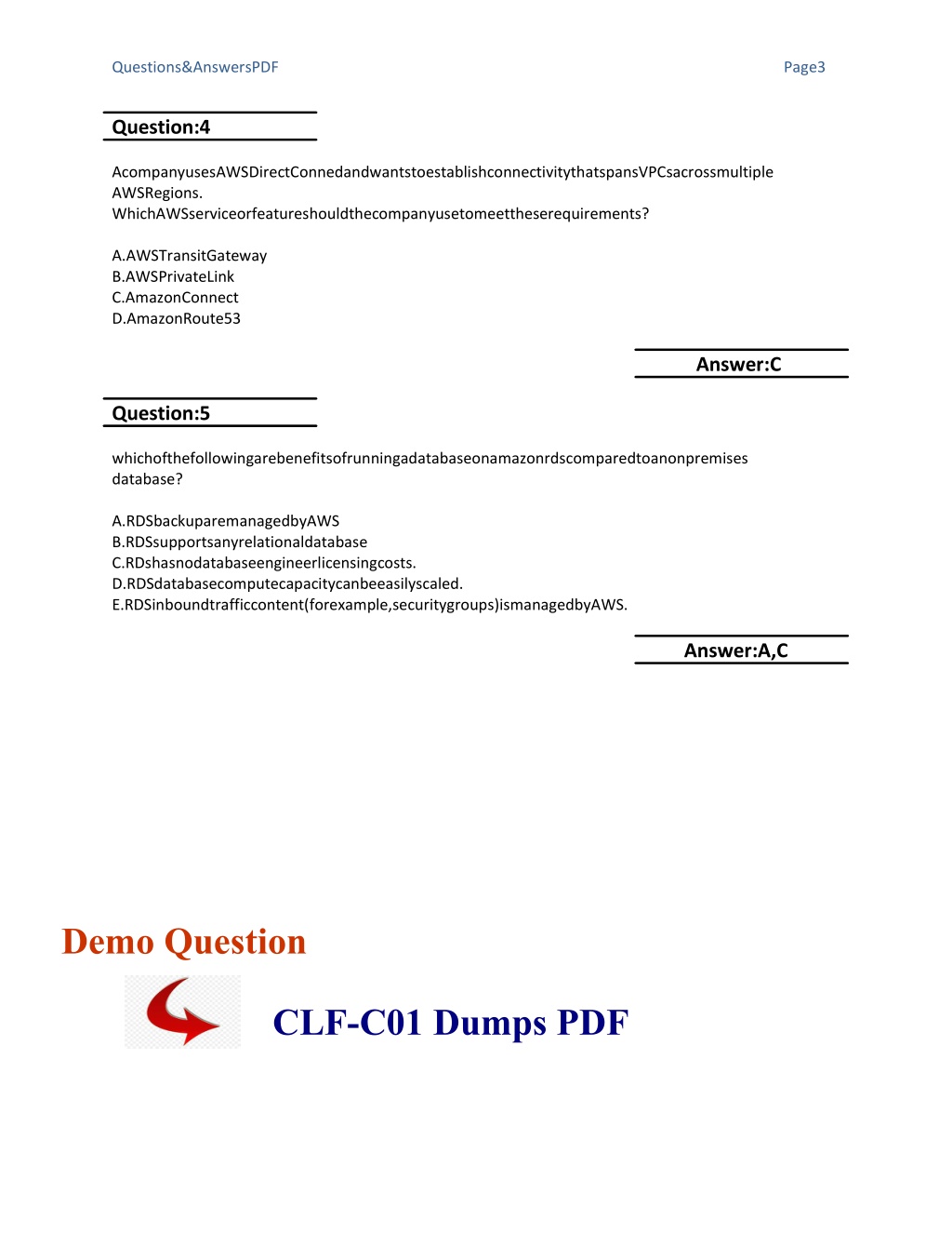 CLF-C01 Fragenkatalog
