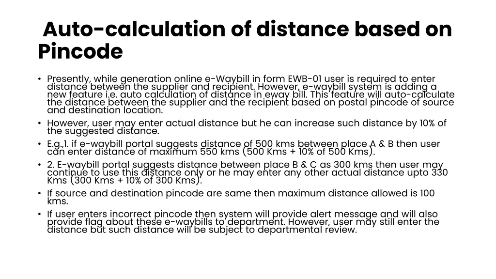 PPT Auto calculation of route distance for generation of PowerPoint