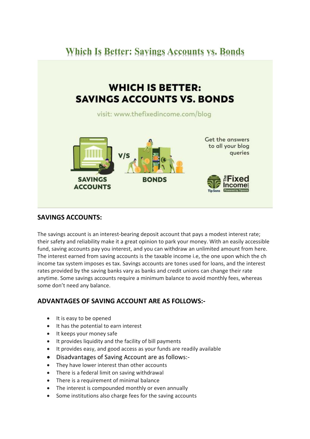 PPT Which Is Better Savings Accounts vs Bonds PowerPoint Presentation