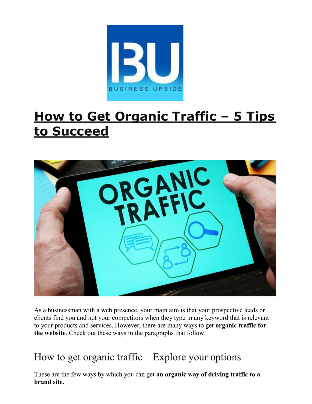 ppt-how-to-get-organic-traffic-5-tips-to-succeed-powerpoint