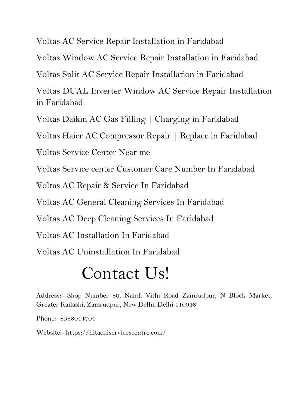 PPT Best Voltas Service Centre in Faridabad PowerPoint Presentation PPT Best Voltas Service Centre in Faridabad PowerPoint Presentation