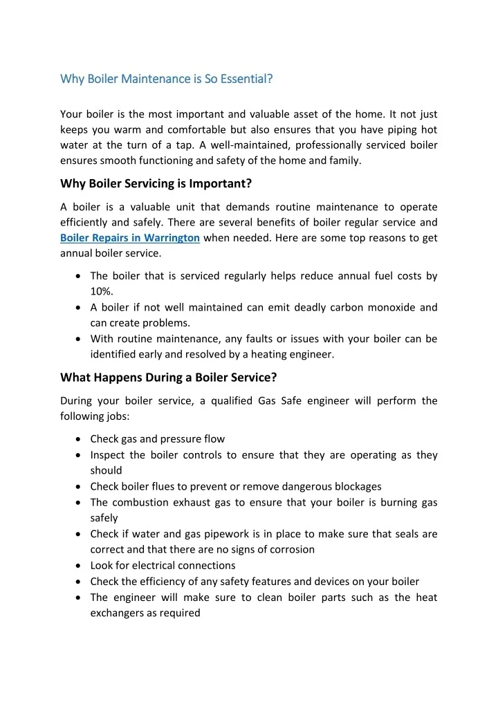 PPT - Why Boiler Maintenance is So Essential? PowerPoint Presentation ...