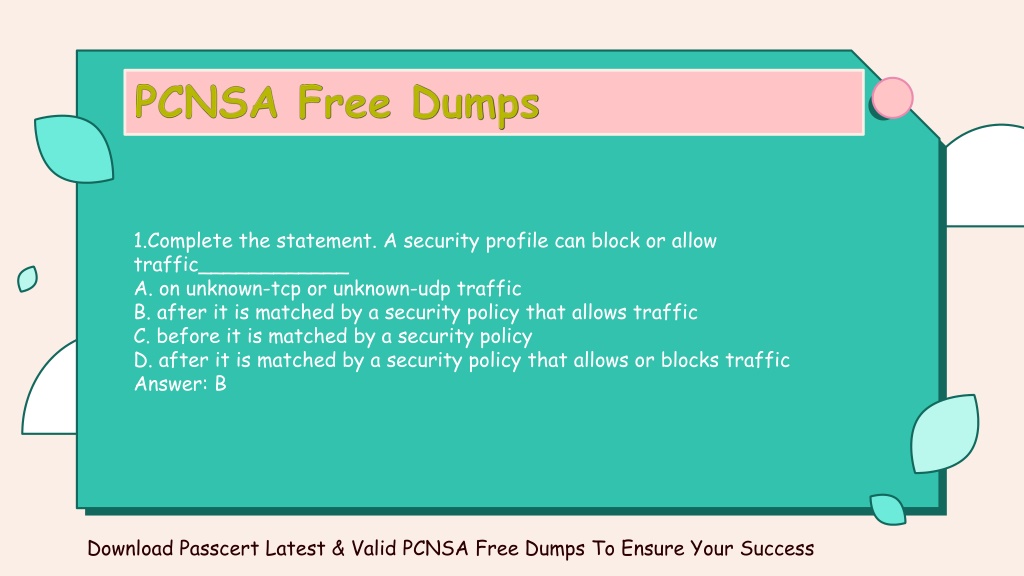 PCNSA Latest Dumps Ebook