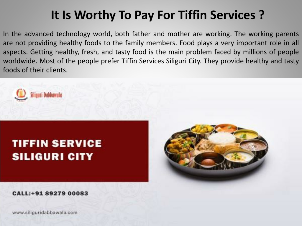 presentation on tiffin services