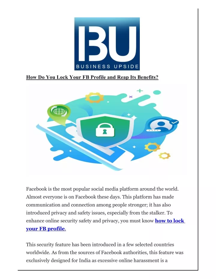 PPT How Do You Lock Your FB Profile and Reap Its Benefits PowerPoint