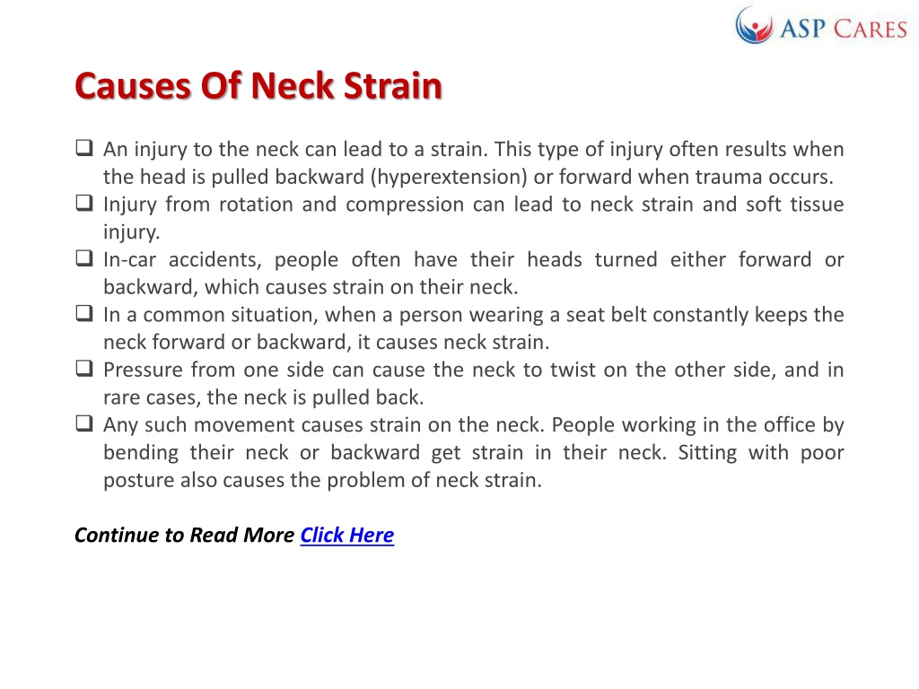 What Are Causes Of Neck Strain