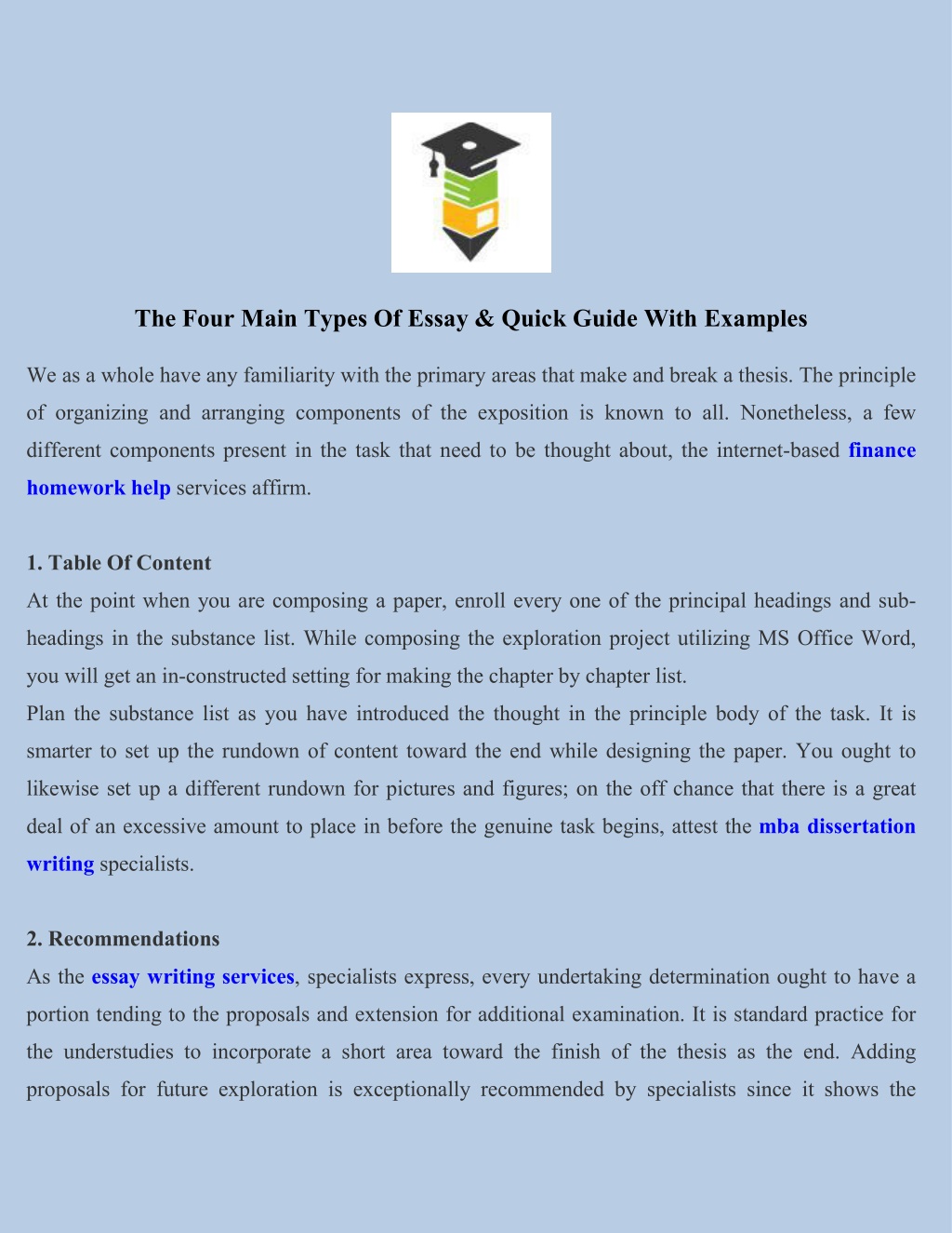 the four main types of essay quick guide with examples