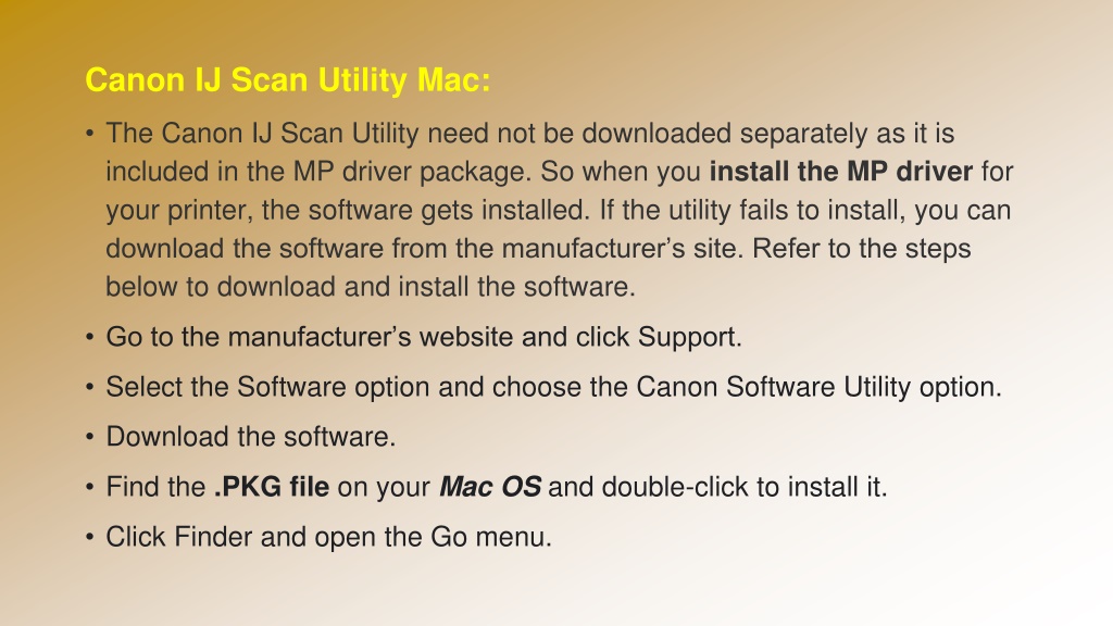 PPT How To Download Canon IJ Scan Utility for Windows And MAC