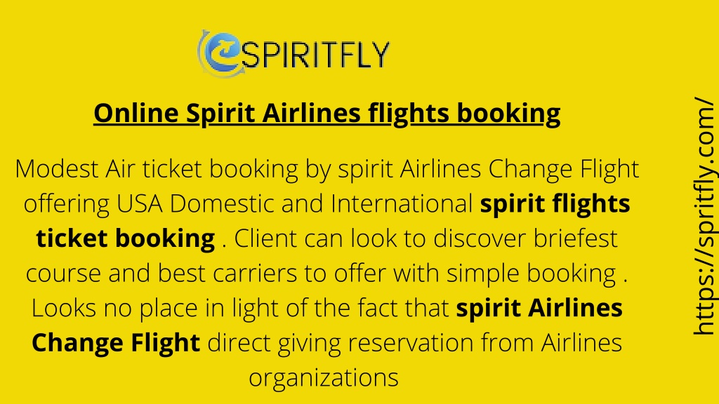 PPT - Spirit Airlines Flights Booking & Boarding Pass, Cancellation ...