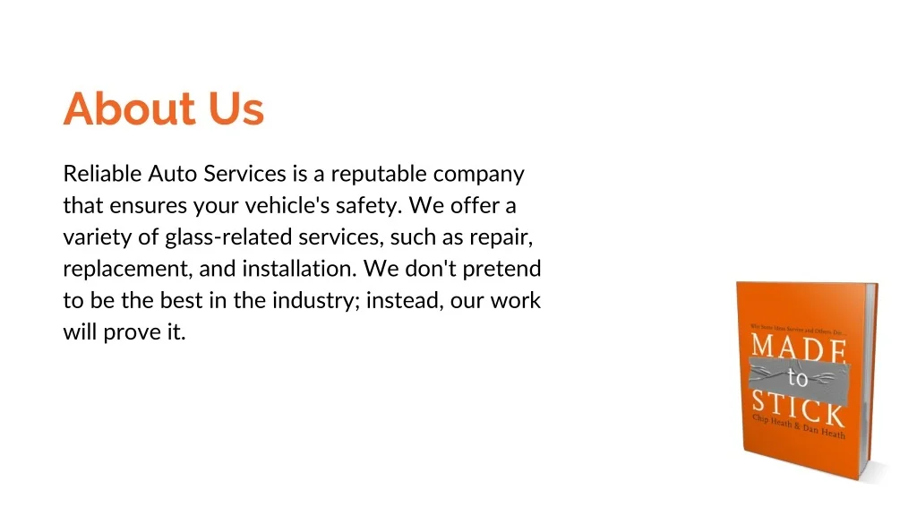 PPT Reliable Auto Glass Services PowerPoint Presentation, free