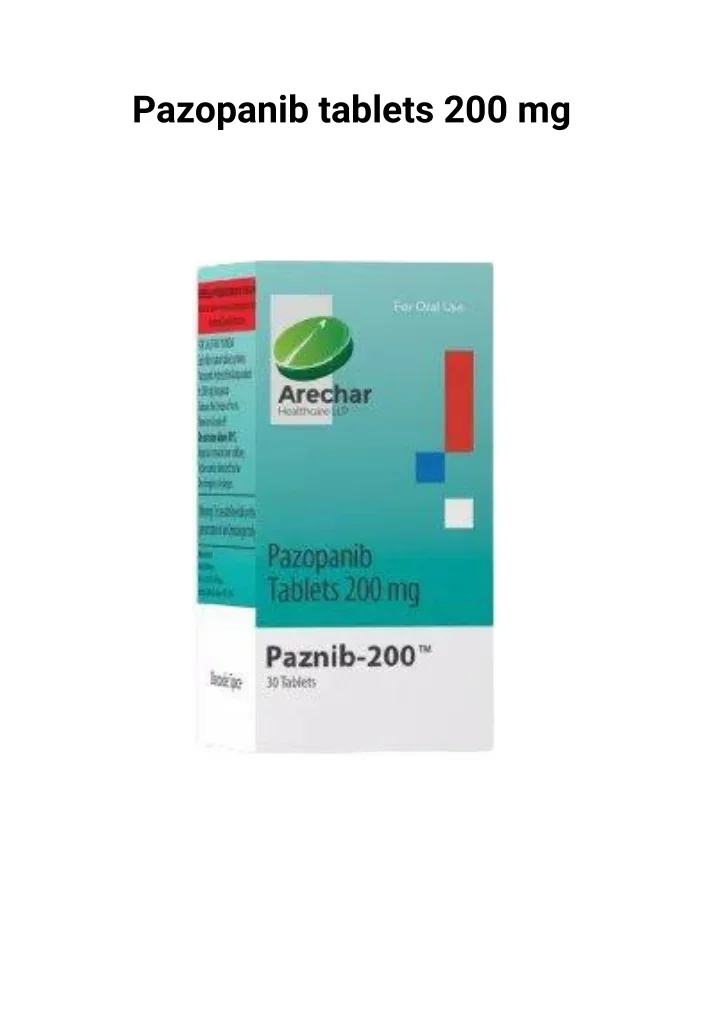 PPT Pazopanib tablets 200 mg PowerPoint Presentation, free download