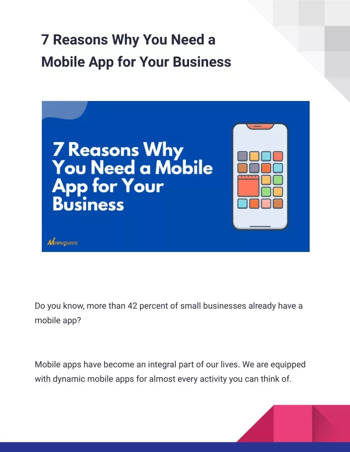 Ppt 7 Reasons Why You Need A Mobile App For Your Business Powerpoint Presentation Id11172393