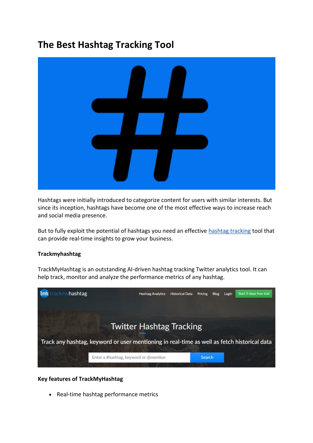 PPT - The Best Hashtag Tracking Tool PowerPoint Presentation, Free ...