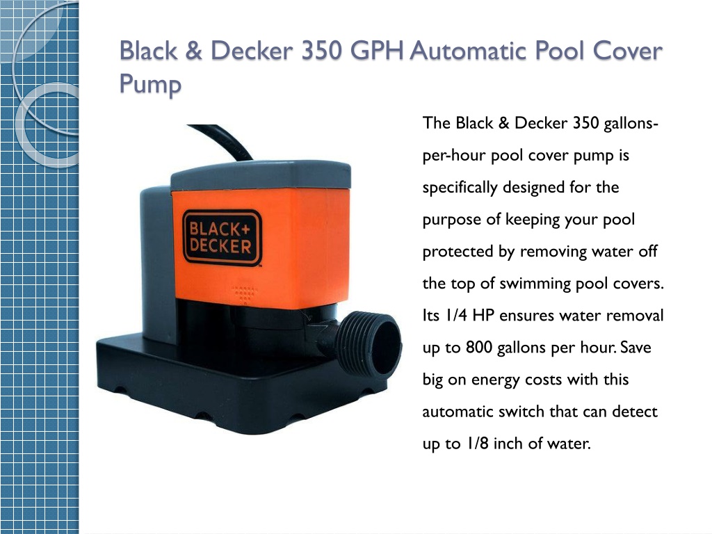 best automatic pool cover pump
