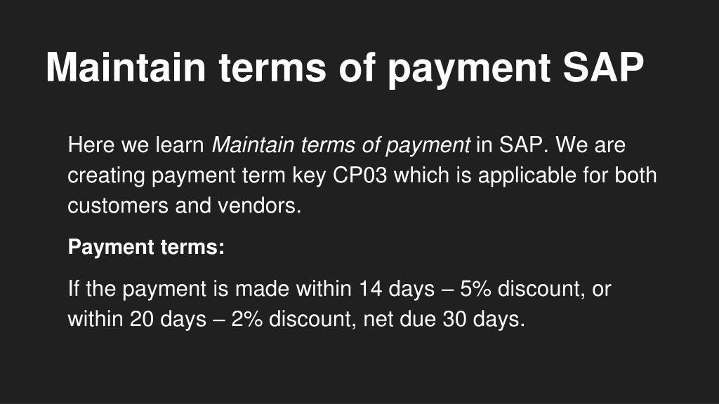 ppt-maintain-terms-of-payment-sap-powerpoint-presentation-free