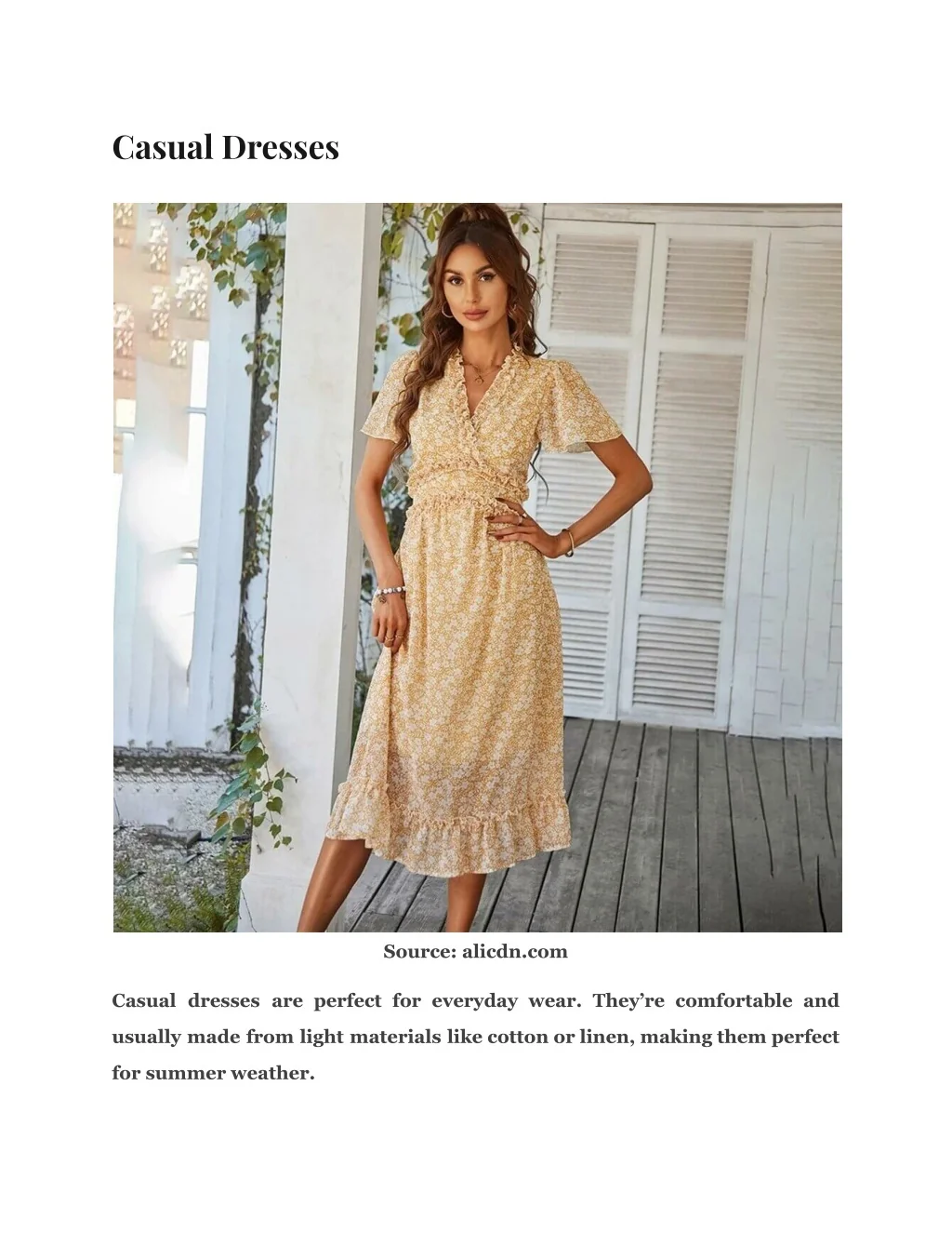 PPT 5 Types of Dresses for Every Season How to Ace Your Style? PowerPoint Presentation ID