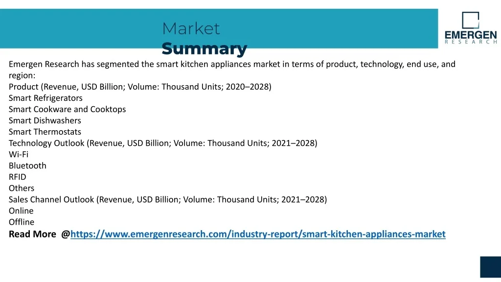 PPT - Smart Kitchen Appliances Market PowerPoint Presentation, free ...