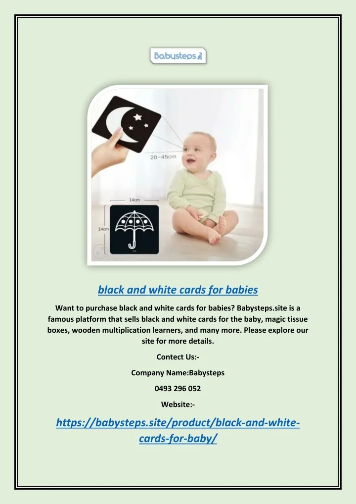 PPT - Black And White Cards For Babies | Babysteps.site PowerPoint ...
