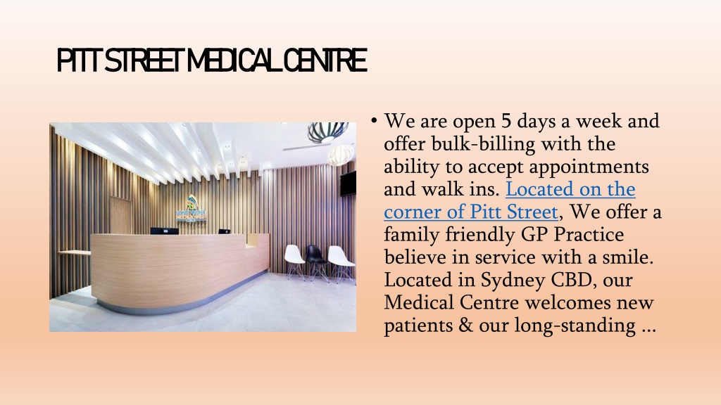 PPT Sydney Premier Medical & Health Centre, Pitt Street Medical