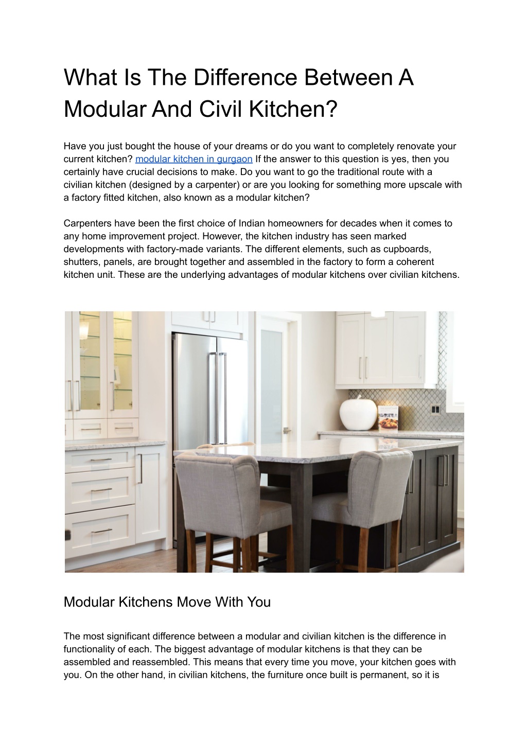 PPT - What Is The Difference Between A Modular And Civil Kitchen ...